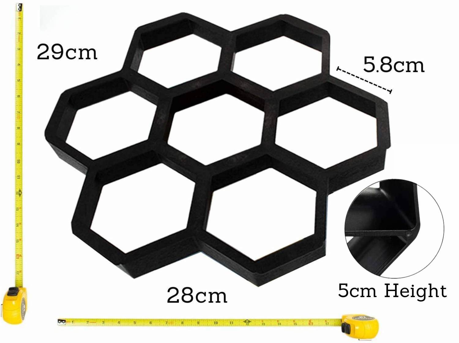 buy hexagon concrete path molds online